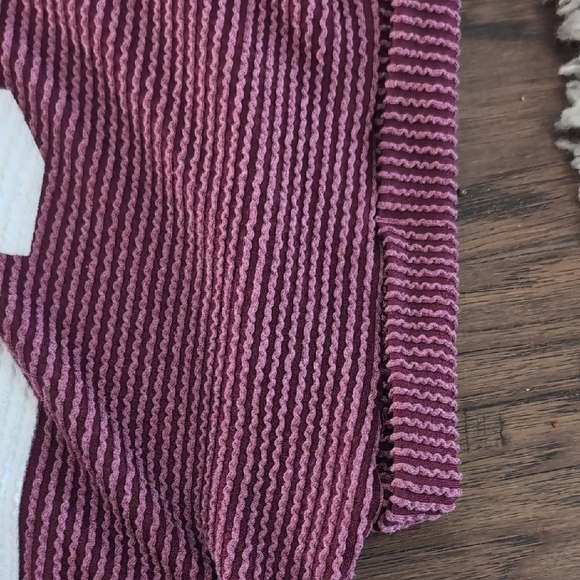 BUCKETLIST Burgundy Striped Top - Picture 3 of 4